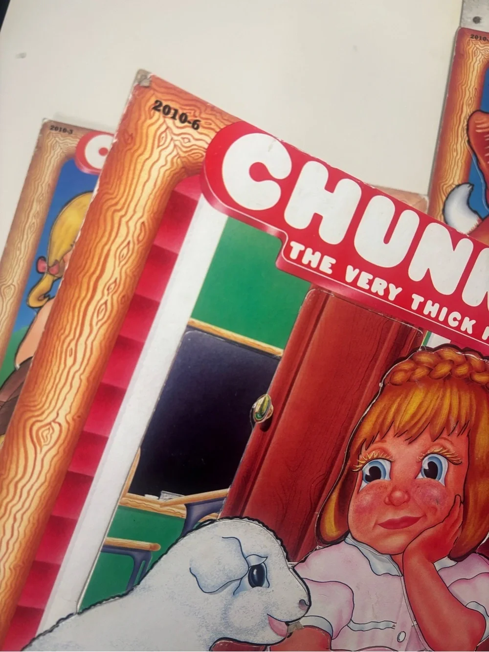Sharin Vintage 1984 Chunkies the Very Thick Puzzle Bundle Of 3 Nursery Rhymes